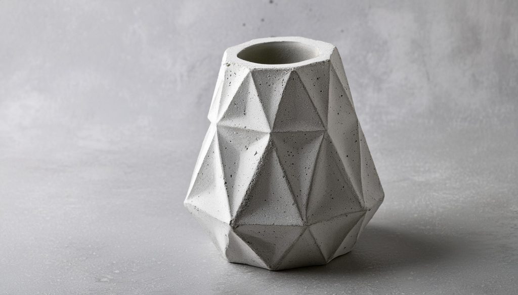 Stylish lightweigh concrete vases