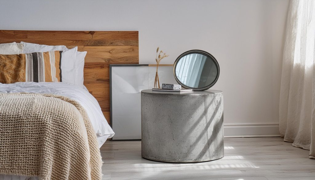 LIghtweight Concrete Nightstand