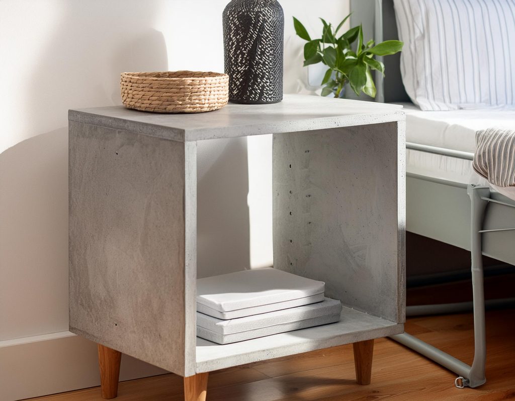 Lightweight Concrete Nightstands