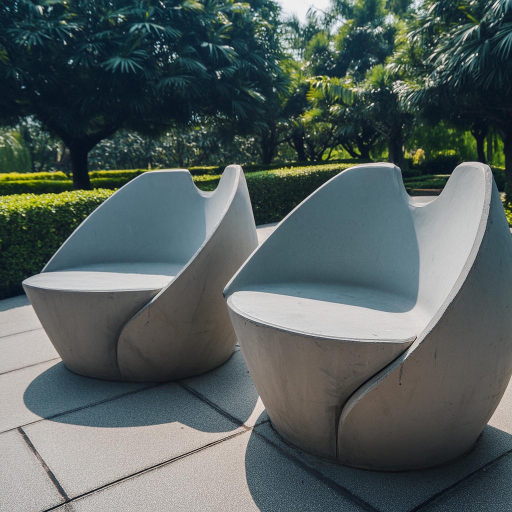 LIghtweight concrete chairs