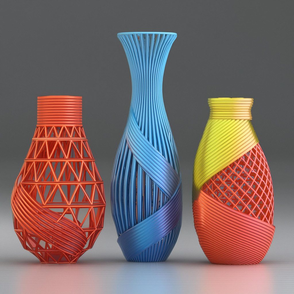 3d printed plasti vases